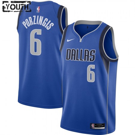 Dres Dallas Mavericks Kristaps Porzingis 6 2020-21 Nike Icon Edition Swingman - Dječji